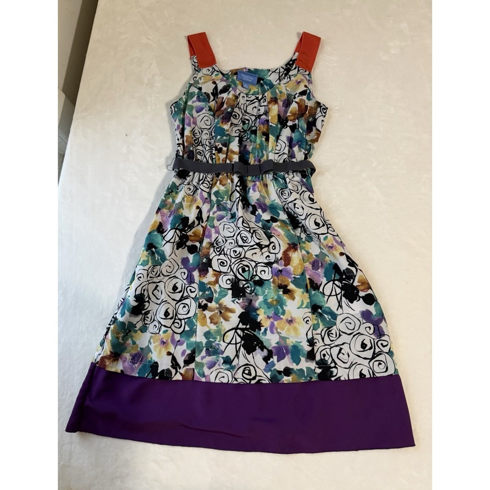 Simply Vera Vera Wang Floral Watercolor Sundress Women's 4